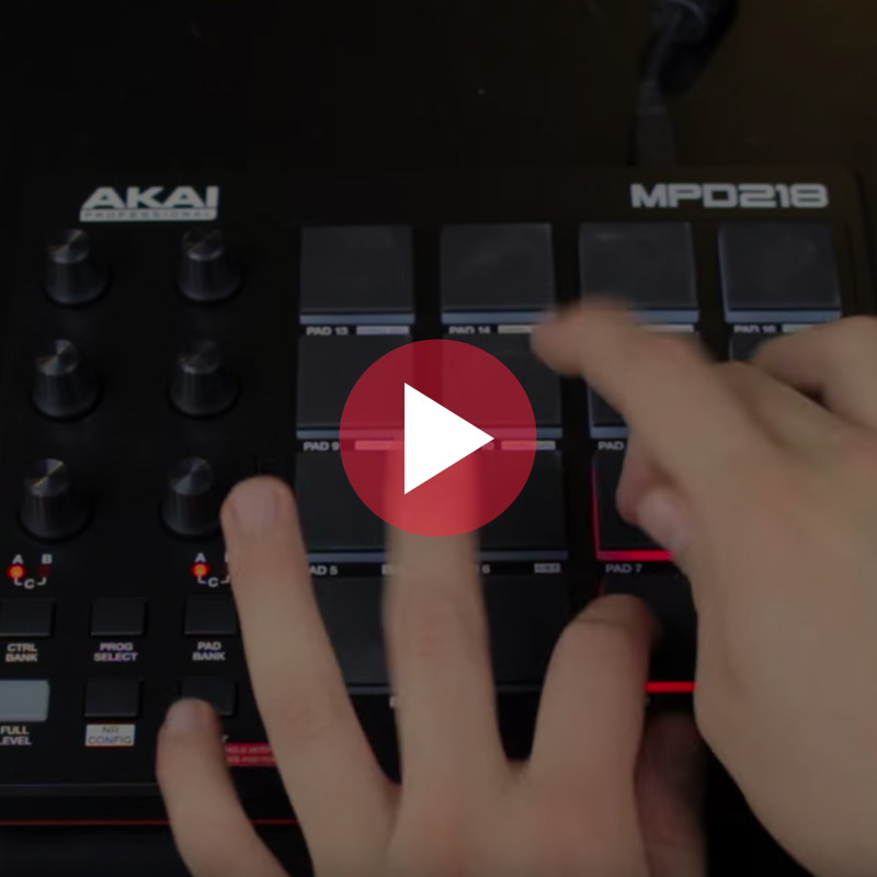 Cheap Drum Machine Akai MPD218 Akai MPC Video Review